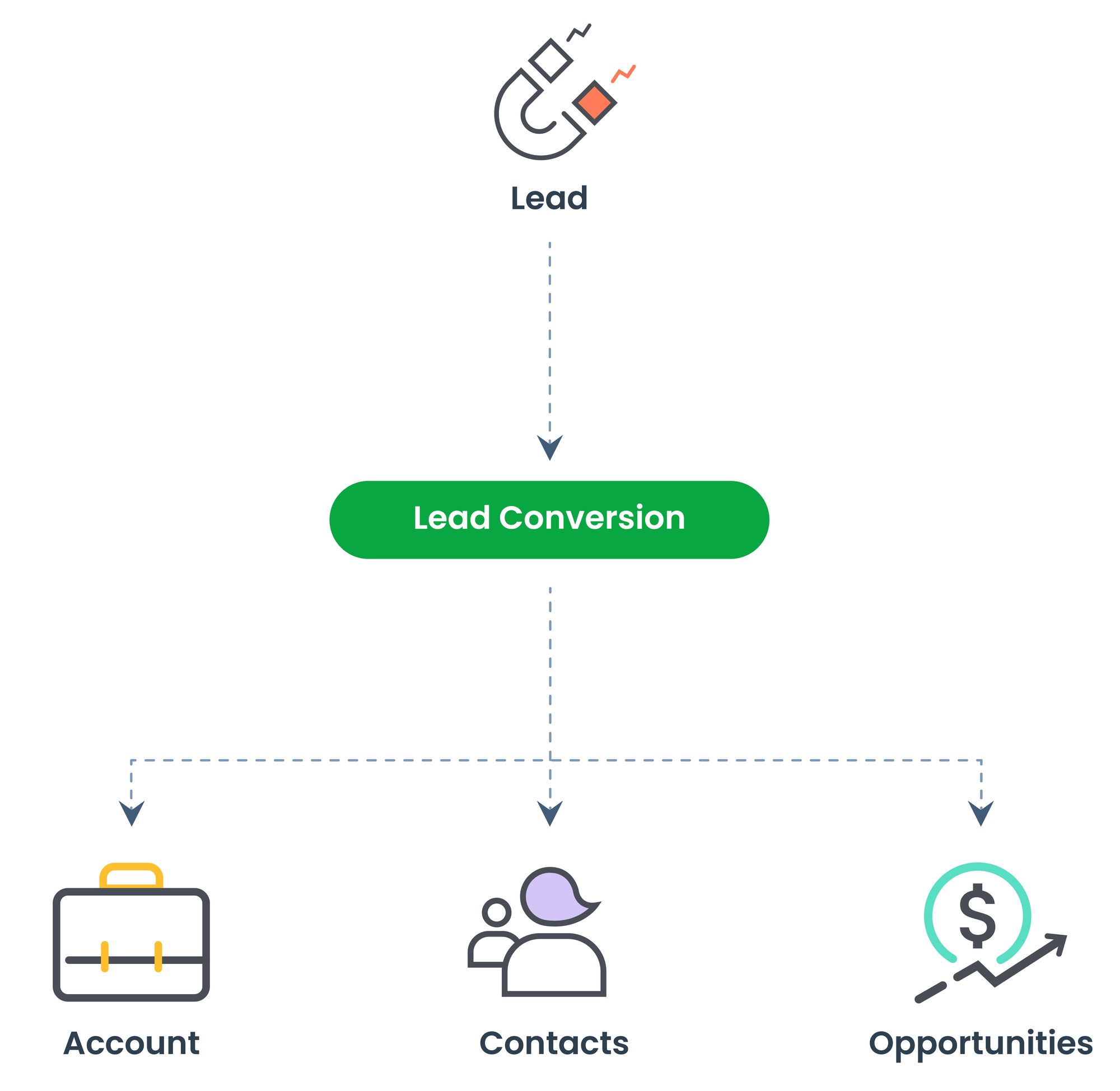 Lead conversion process