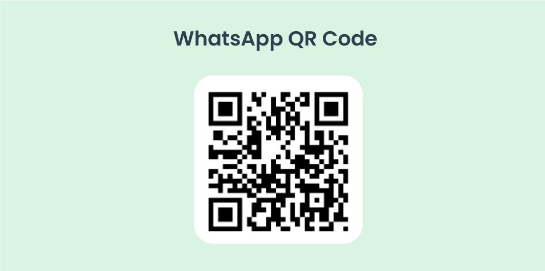 WhatsApp QR code for easy scan and chat