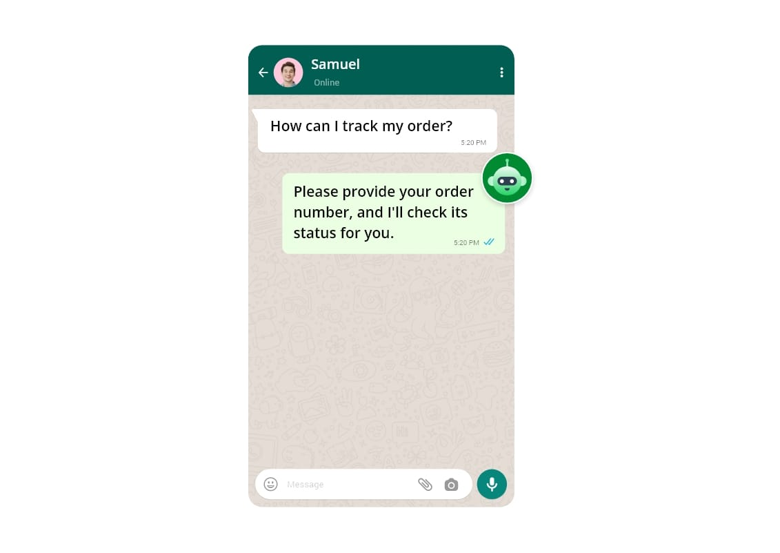 Automate chat on WhatsApp with chatbot