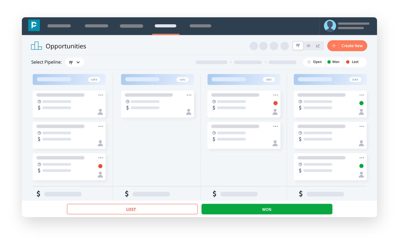 Sales pipelines in Pepper Cloud CRM