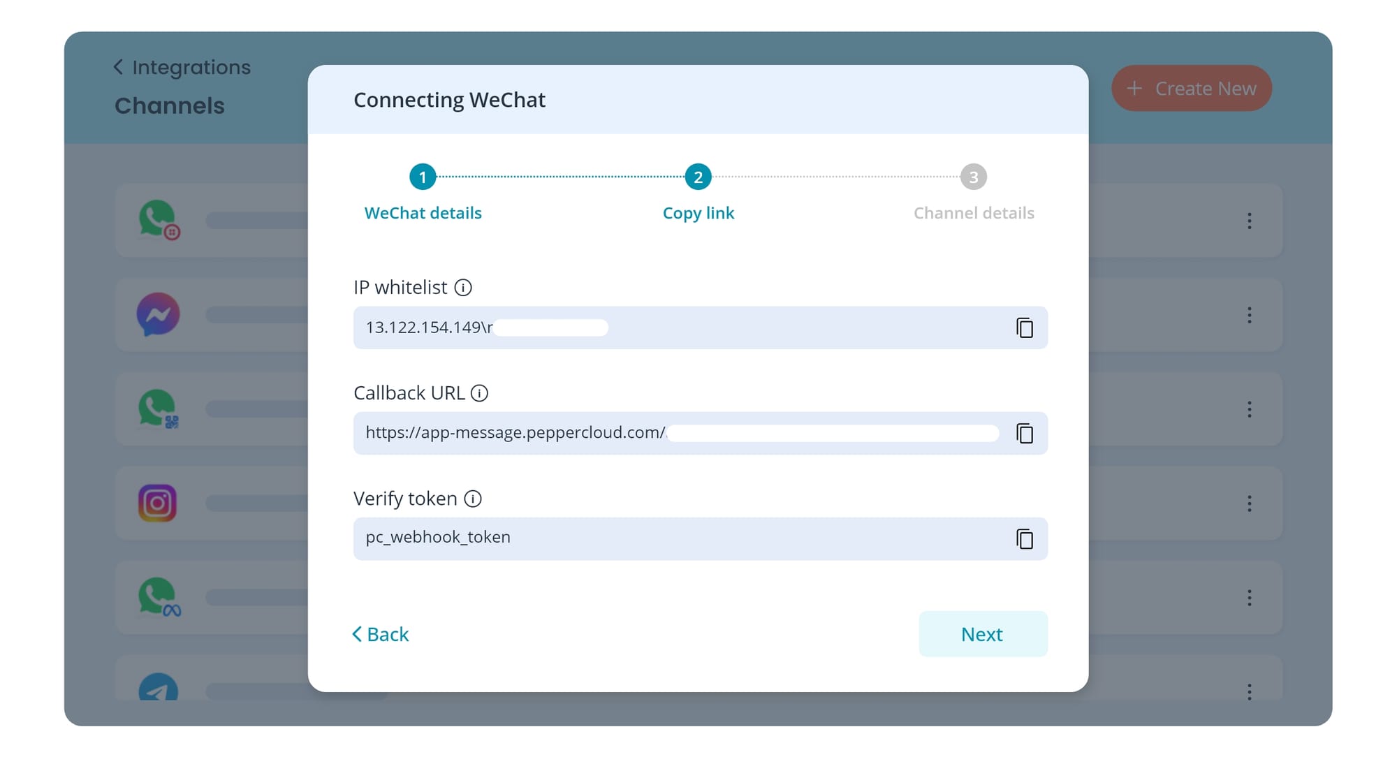 Channel API details