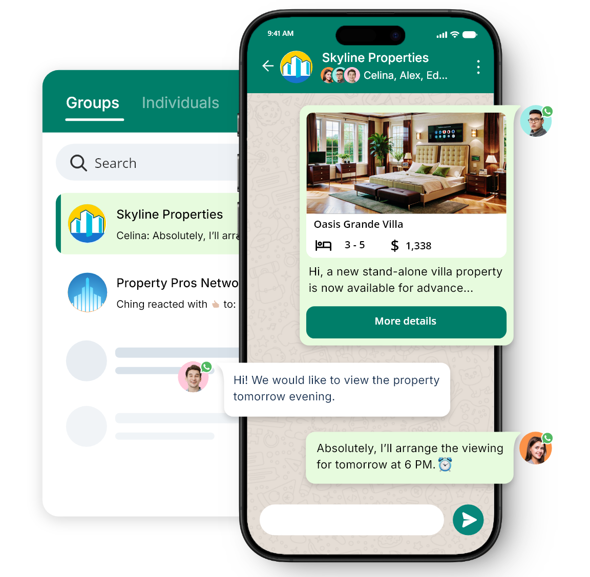 WhatsApp groups for real estate marketing