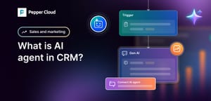 What is an AI agent in CRM and how does it work?